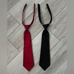 Gymboree Set of Two Neck Ties Black, Adjustable, Like New